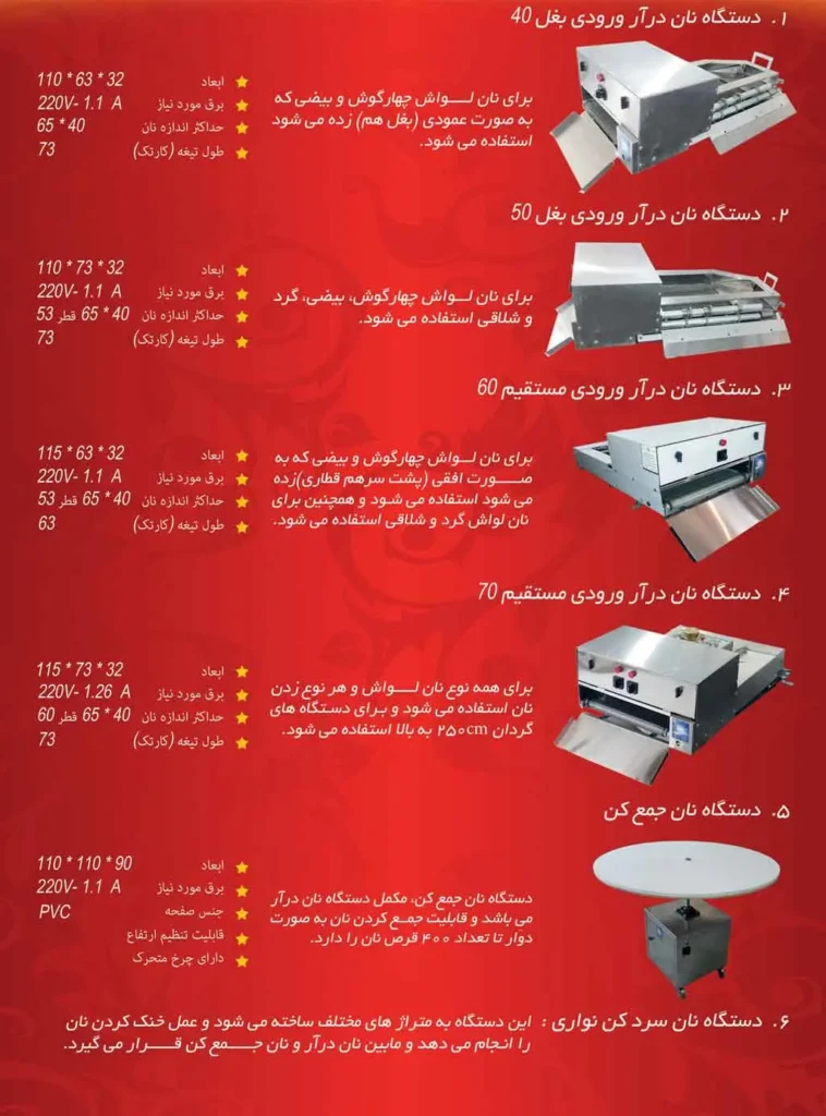 دستگاه نان درآر لواش 3